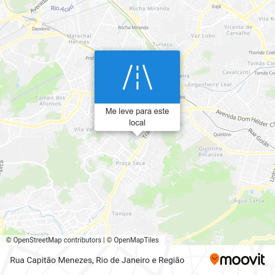 Rua Capitão Menezes mapa