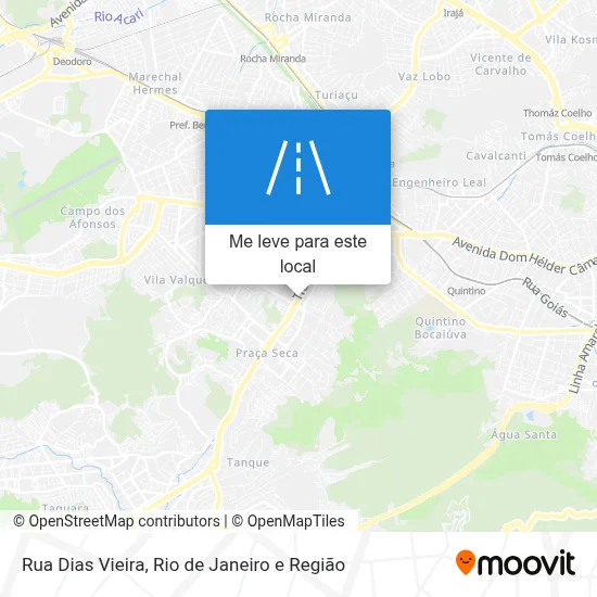 Rua Dias Vieira mapa