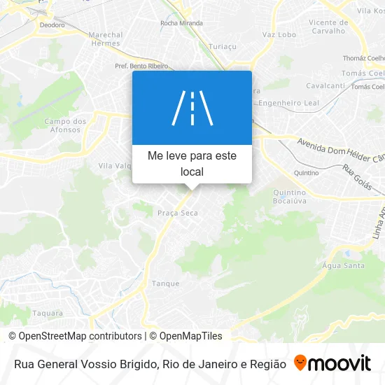 Rua General Vossio Brigido mapa
