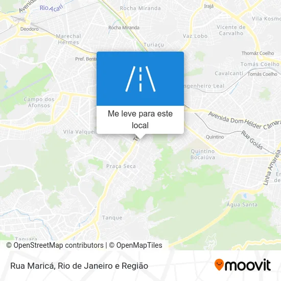 Rua Maricá mapa