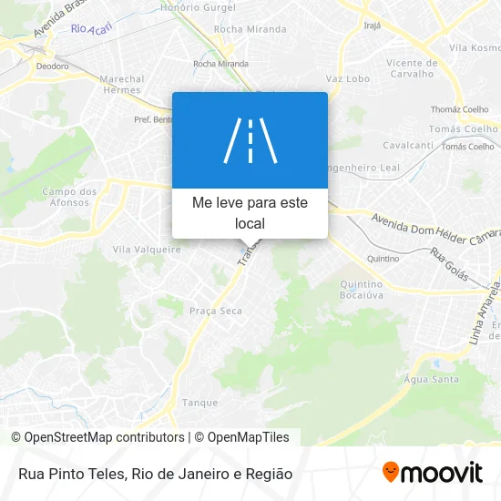 Rua Pinto Teles mapa