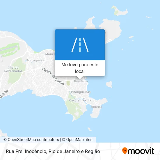 Rua Frei Inocêncio mapa
