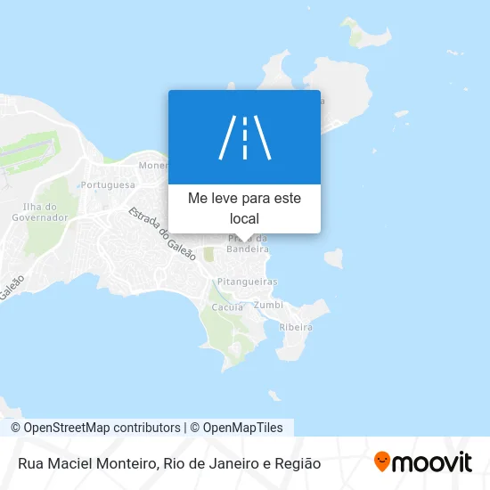 Rua Maciel Monteiro mapa