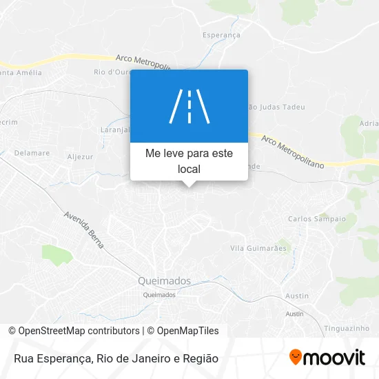 Rua Esperança mapa