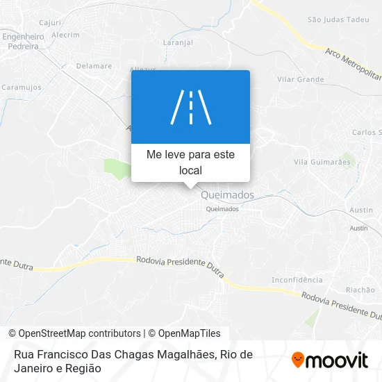 Rua Francisco Das Chagas Magalhães mapa