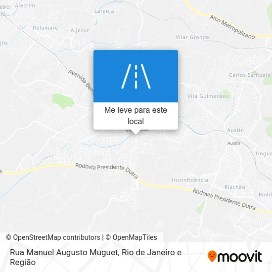 Rua Manuel Augusto Muguet mapa