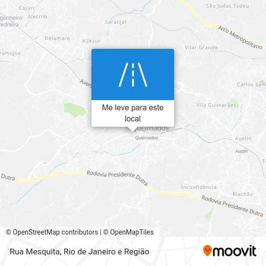 Rua Mesquita mapa