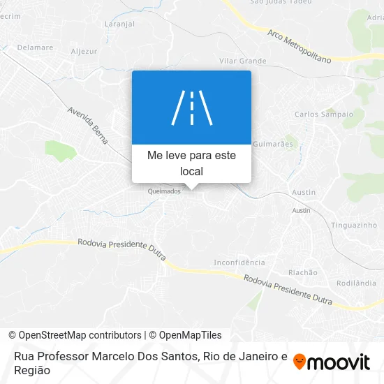 Rua Professor Marcelo Dos Santos mapa