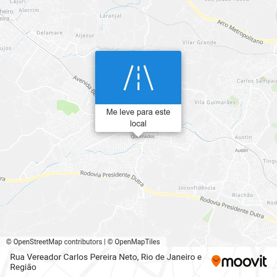 Rua Vereador Carlos Pereira Neto mapa