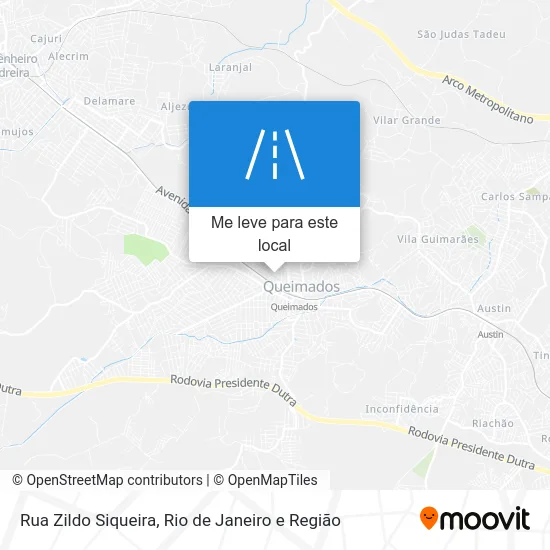 Rua Zildo Siqueira mapa