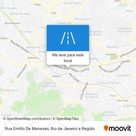 Rua Emílio De Meneses mapa