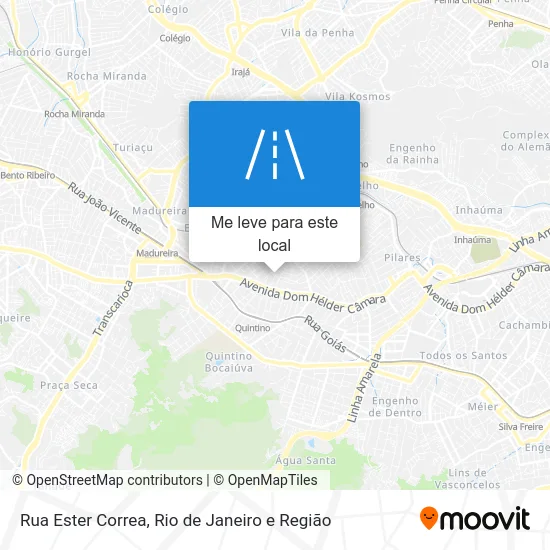 Rua Ester Correa mapa