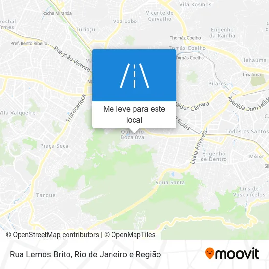 Rua Lemos Brito mapa