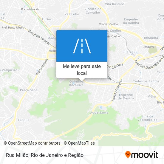Rua Milão mapa