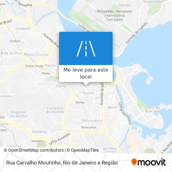 Rua Carvalho Moutinho mapa