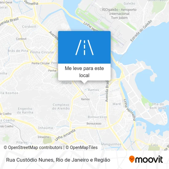 Rua Custódio Nunes mapa