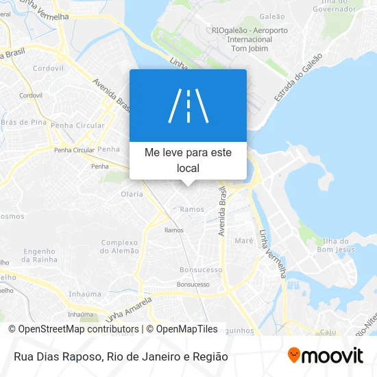 Rua Dias Raposo mapa