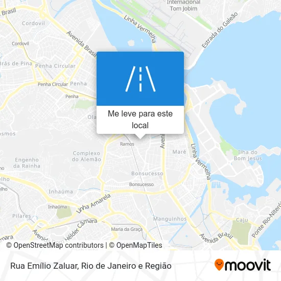Rua Emílio Zaluar mapa