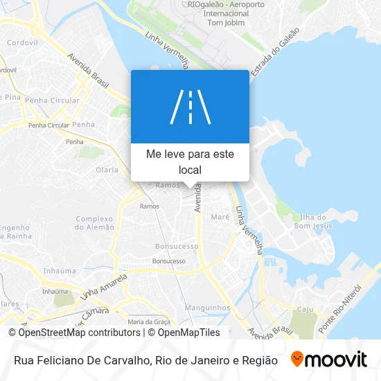 Rua Feliciano De Carvalho mapa