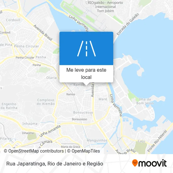 Rua Japaratinga mapa