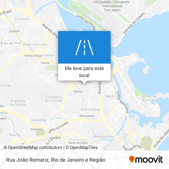Rua João Romariz mapa
