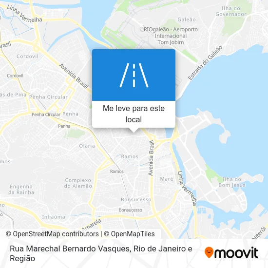 Rua Marechal Bernardo Vasques mapa