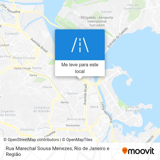 Rua Marechal Sousa Menezes mapa