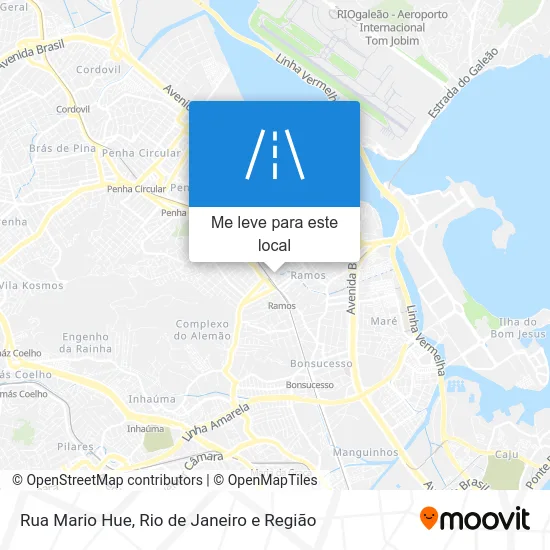 Rua Mario Hue mapa