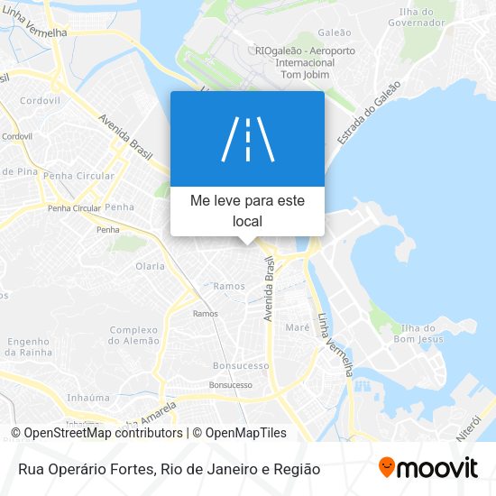 Rua Operário Fortes mapa