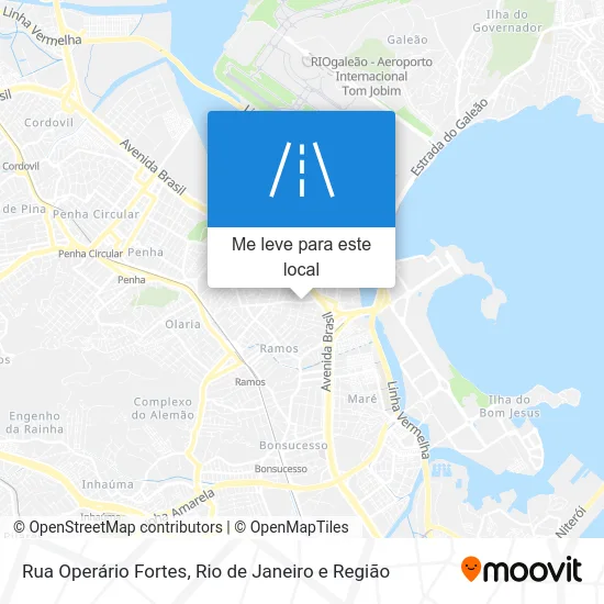 Rua Operário Fortes mapa
