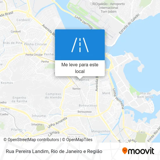 Rua Pereira Landim mapa