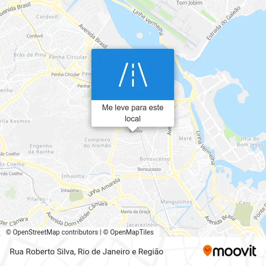 Rua Roberto Silva mapa