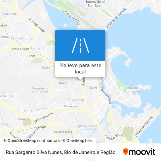 Rua Sargento Silva Nunes mapa