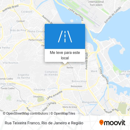 Rua Teixeira Franco mapa
