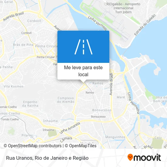 Rua Uranos mapa