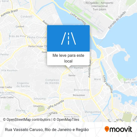 Rua Vassalo Caruso mapa