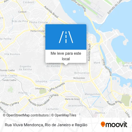Rua Viuva Mendonça mapa