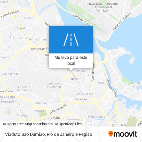 Viaduto São Damião mapa