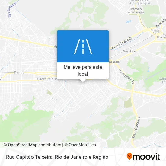 Rua Capitão Teixeira mapa