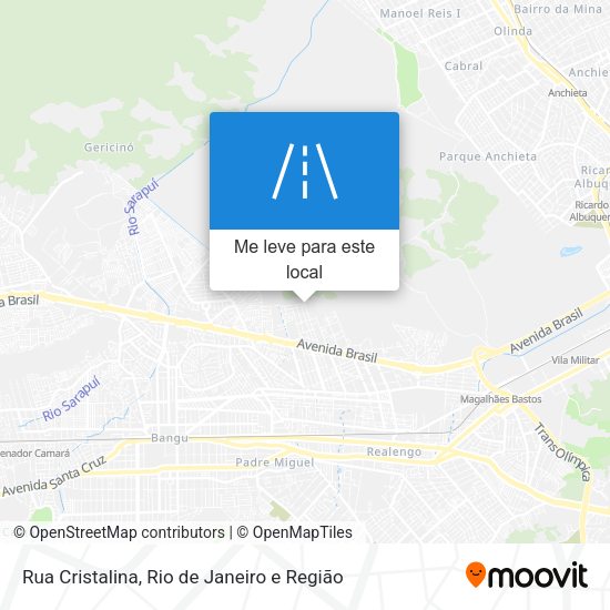 Rua Cristalina mapa