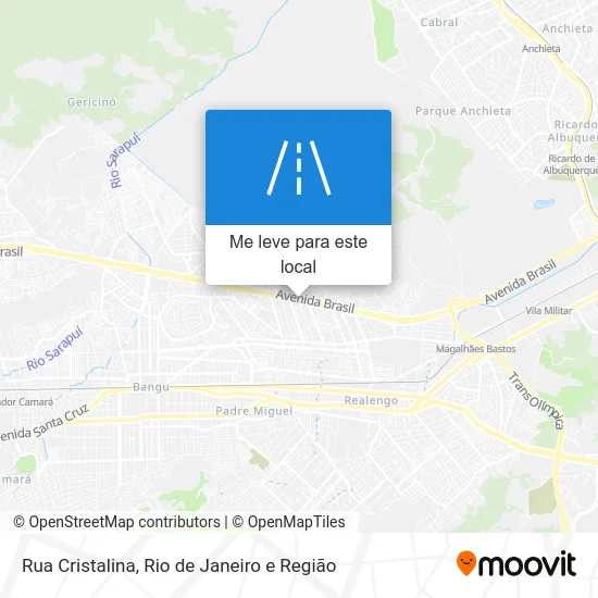 Rua Cristalina mapa