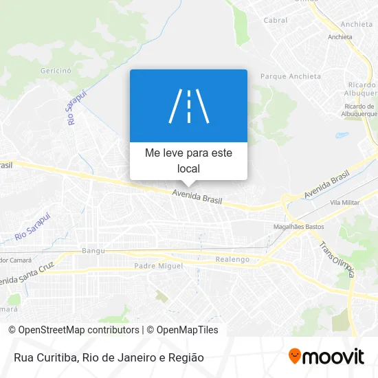 Rua Curitiba mapa