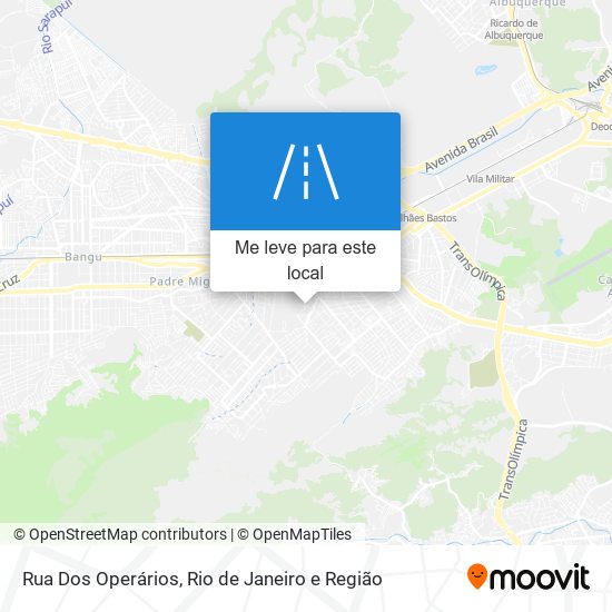 Rua Dos Operários mapa