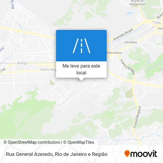 Rua General Azeredo mapa