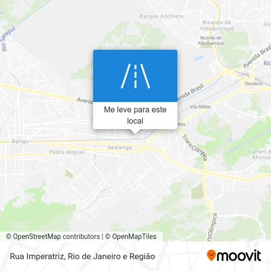 Rua Imperatriz mapa