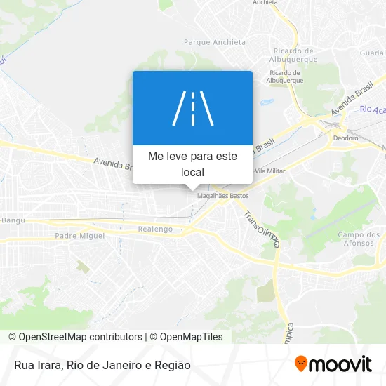 Rua Irara mapa