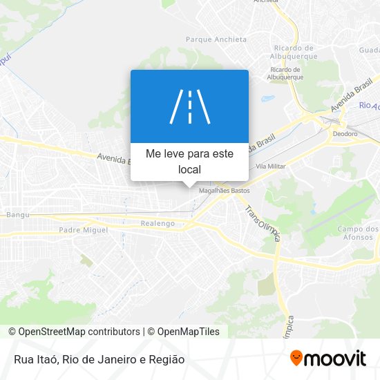 Rua Itaó mapa