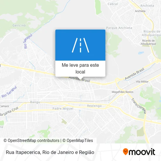 Rua Itapecerica mapa