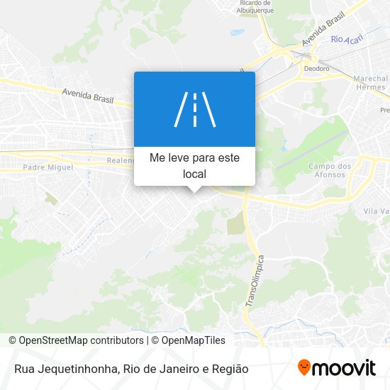 Rua Jequetinhonha mapa