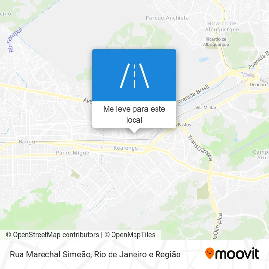 Rua Marechal Simeão mapa